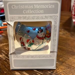 Vintage Christmas collection, 1991 a snowman ornament
